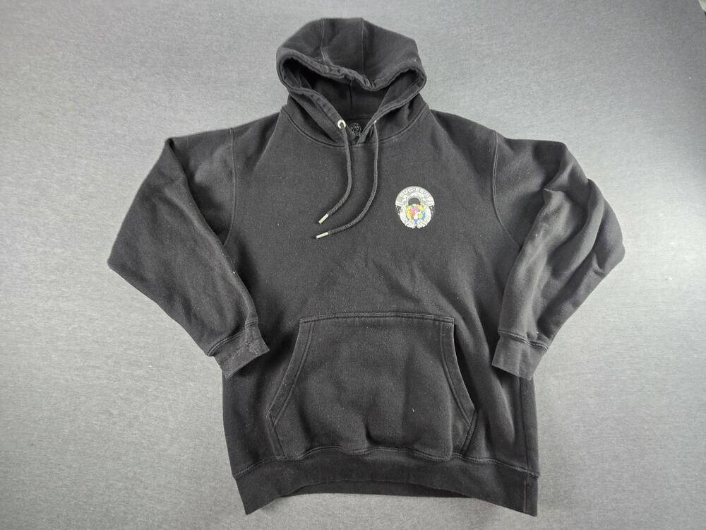 Buc-ee's Hoodie Sweatshirt Mens Medium Black Space Astronaut Graphic Pullover